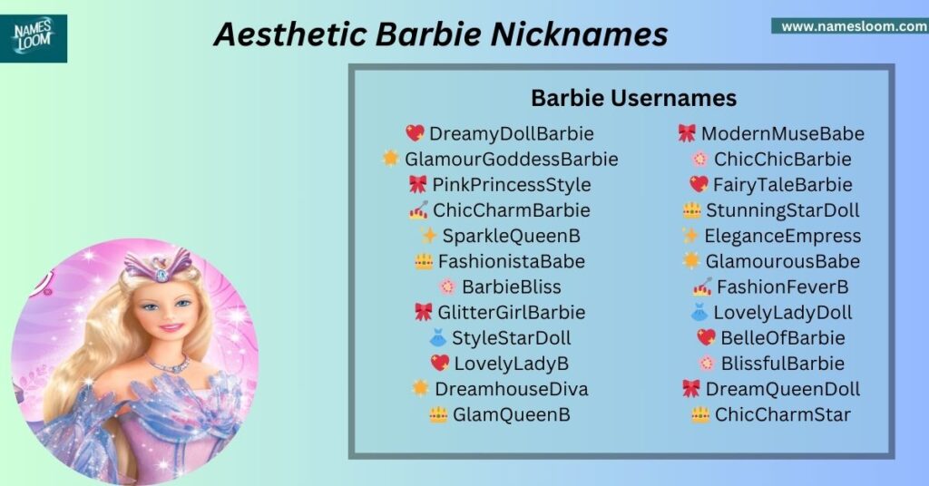 Aesthetic Barbie Nicknames