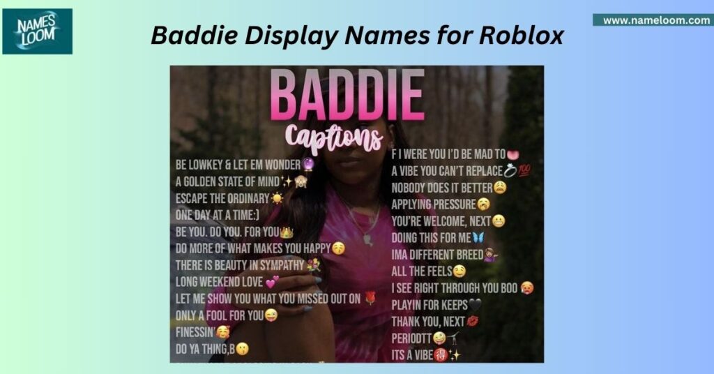 Baddie Display Names for Roblox