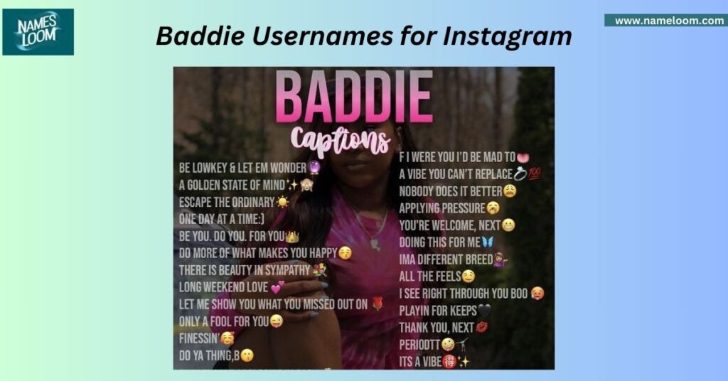 Baddie Usernames for Instagram