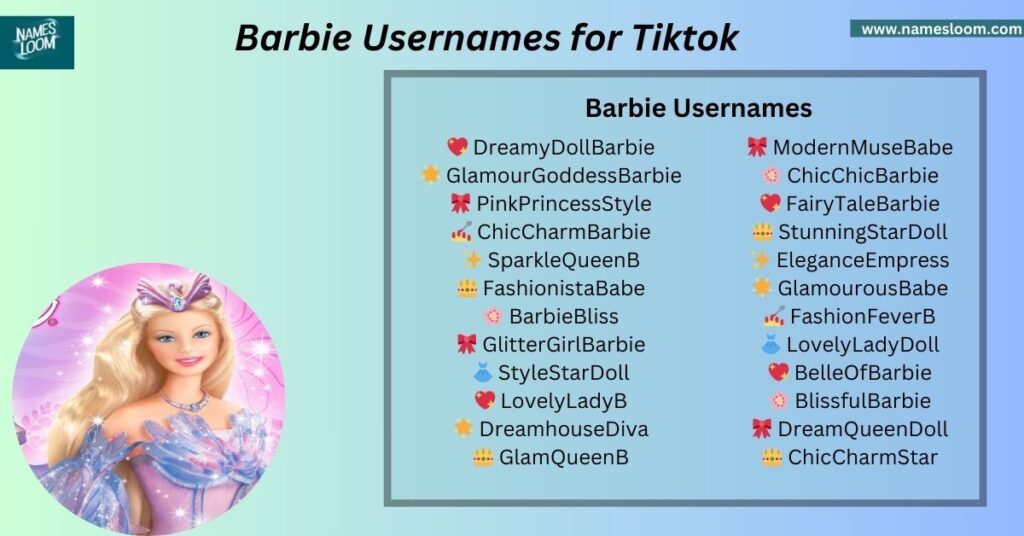 Barbie Usernames for Tiktok