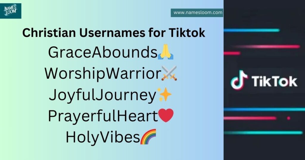 Christian Usernames for Tiktok