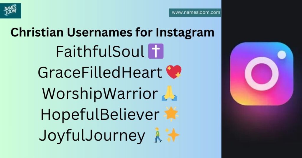 Christian Usernames for Instagram