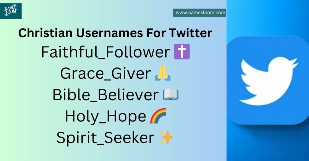 Christian Usernames For Twitter