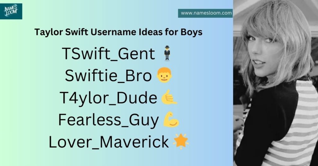 Taylor Swift Username Ideas for Boys