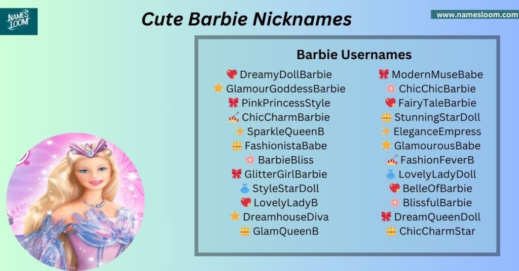 Cute Barbie Nicknames