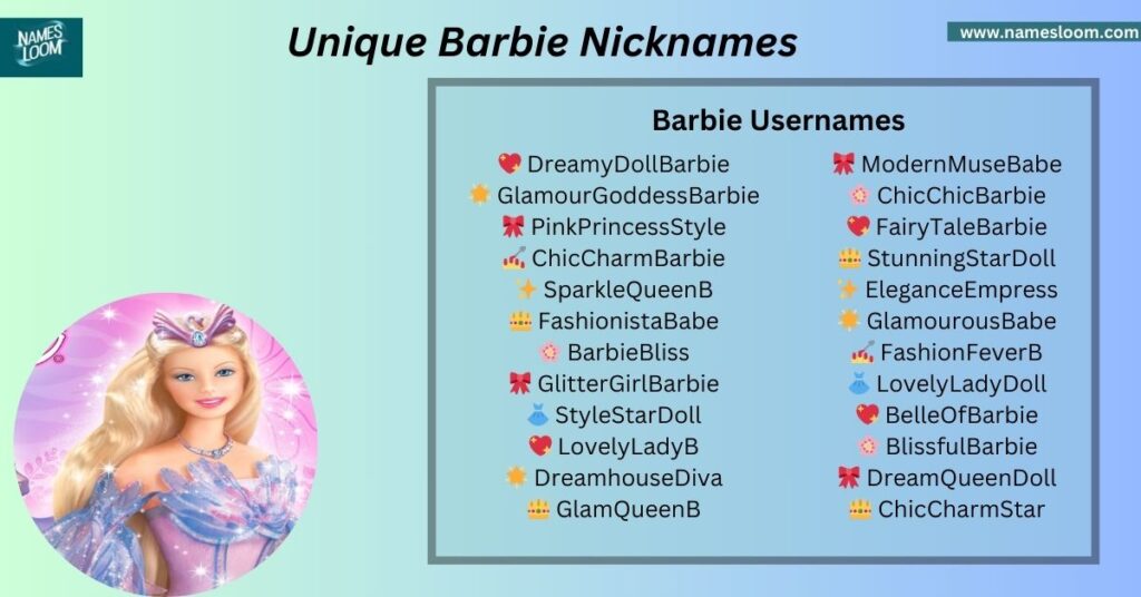 Unique Barbie Nicknames