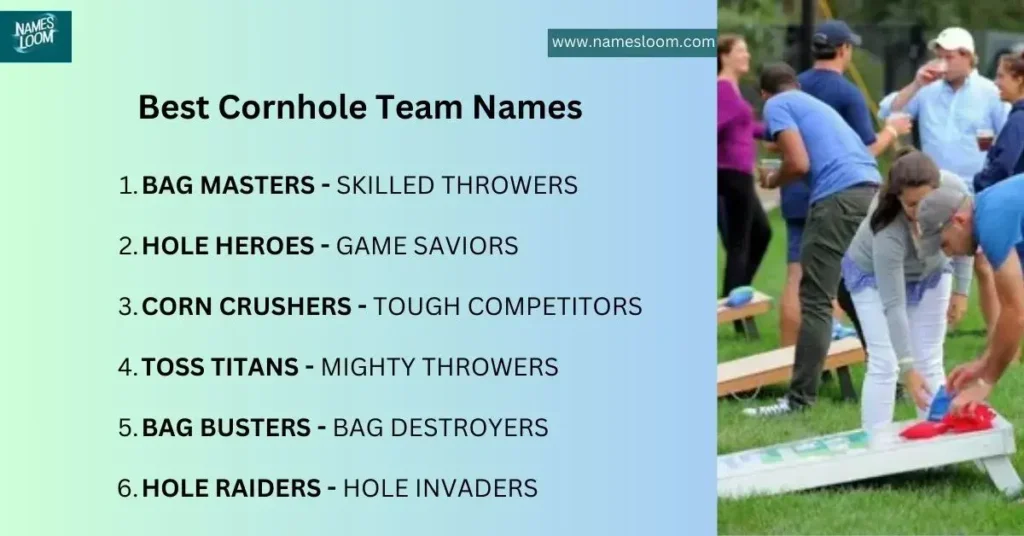 Cool Names for Cornhole Teams