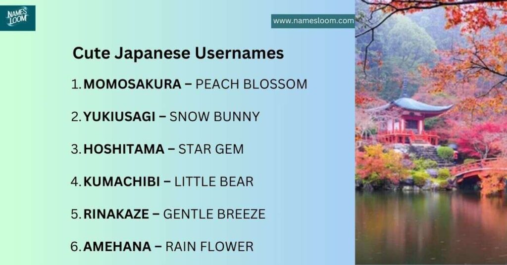 Cute Japanese Usernames