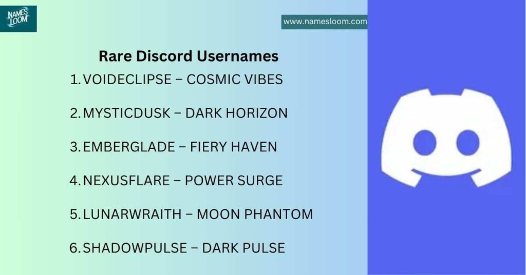 Rare Discord Usernames