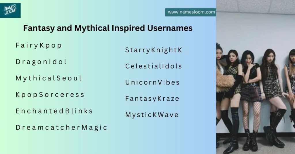 Fantasy and Mythical Inspired Usernames