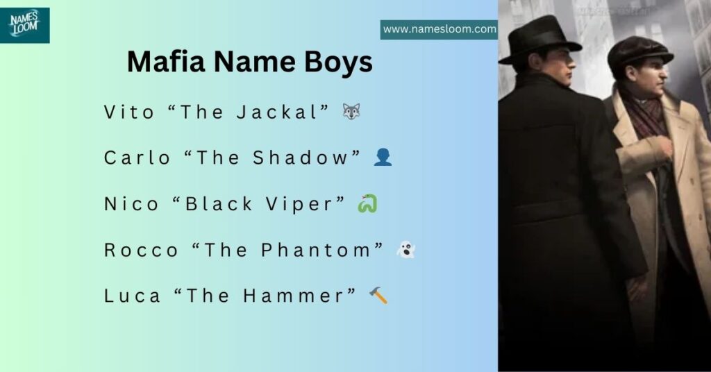 Mafia Name Boys