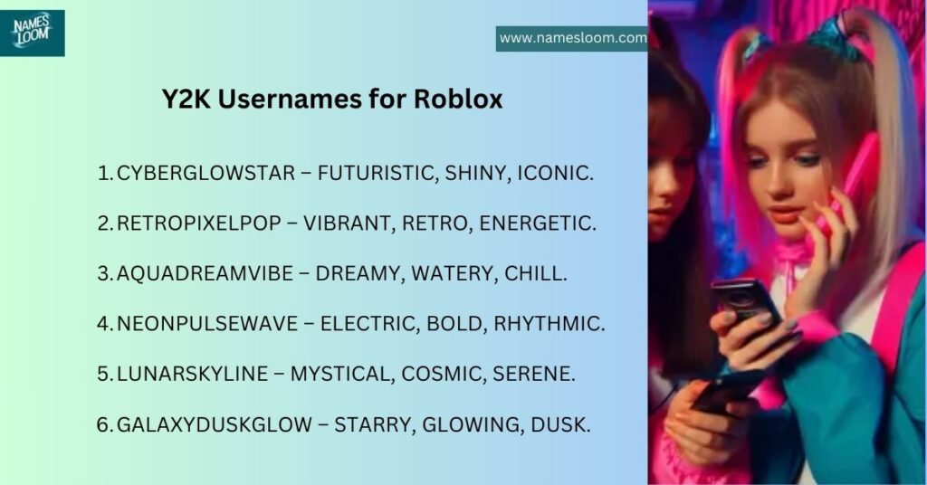 Y2K Usernames for Roblox