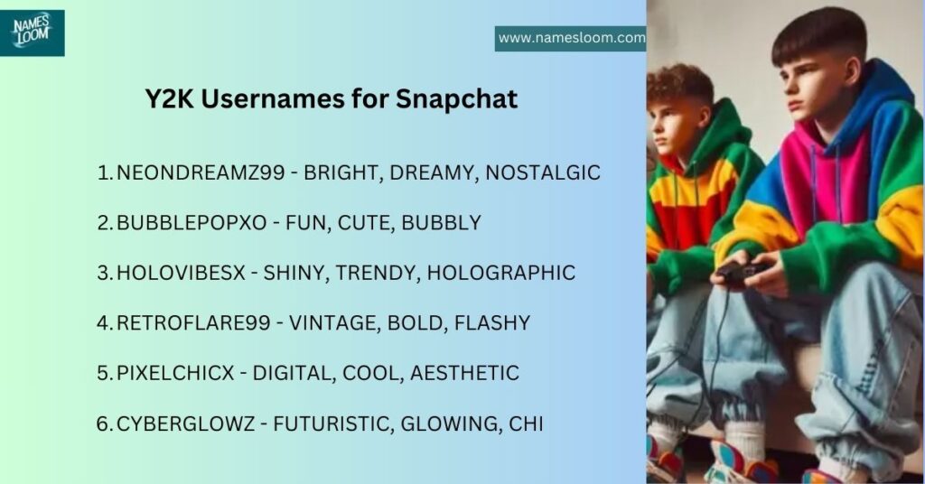 Y2K Usernames for Snapchat