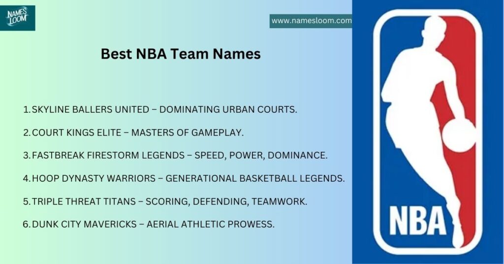 Best NBA Team Names