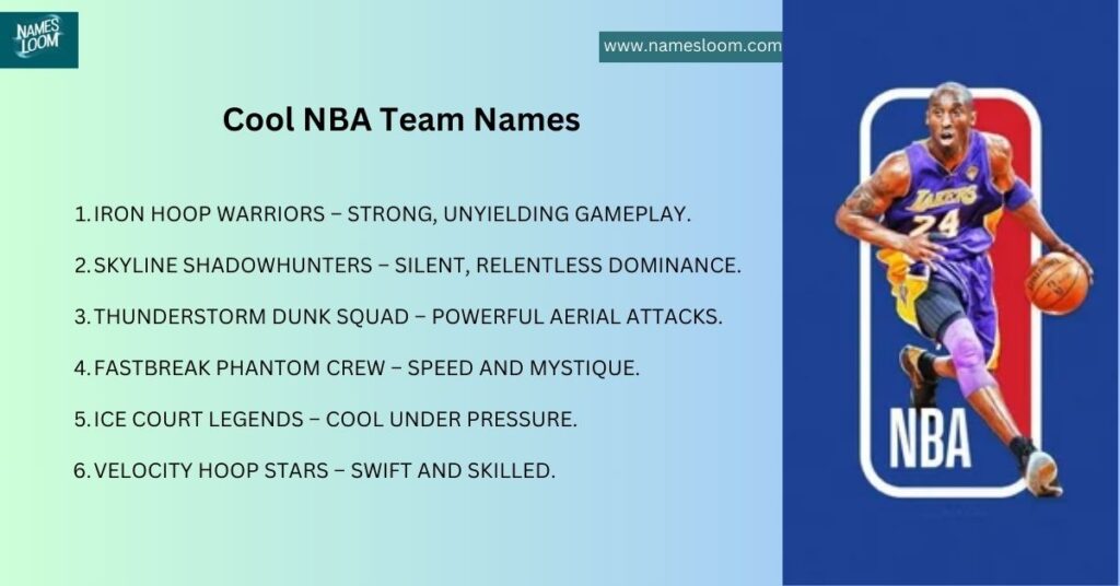 Cool NBA Team Names