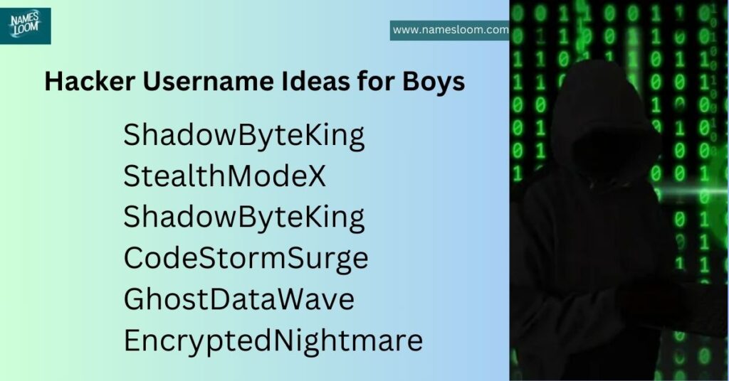 Hacker Username Ideas for Boys