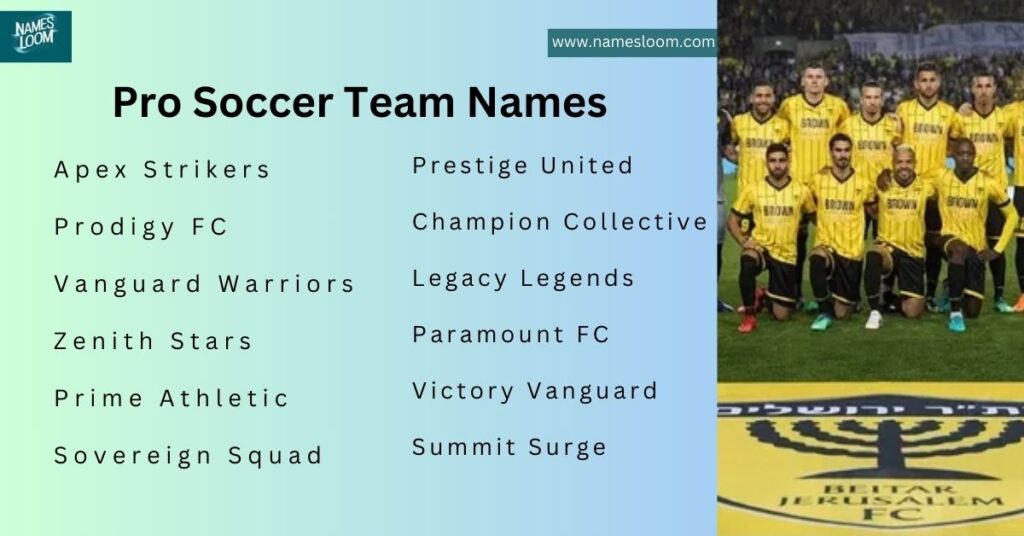 Pro Soccer Team Names