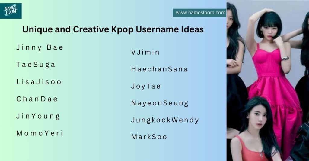 Unique and Creative Kpop Username Ideas