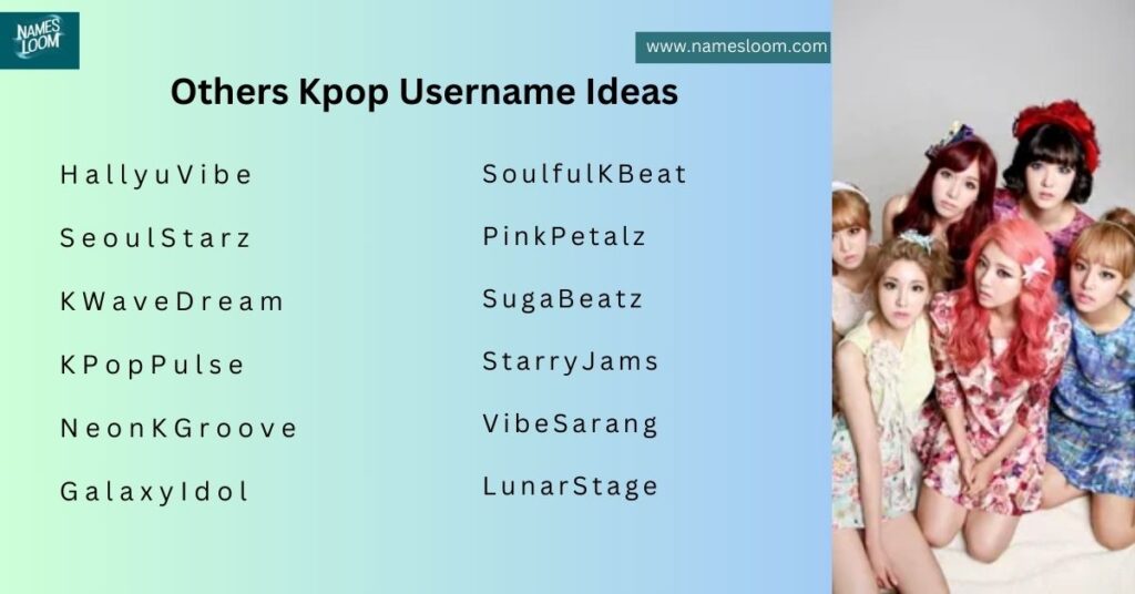 Others Kpop Username Ideas