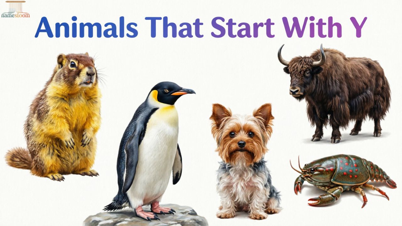 Animals That Start With Y