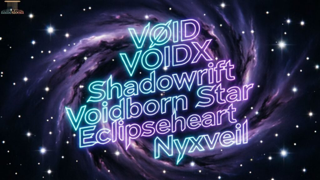 Cool Names with Void in Them