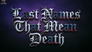 Last Names That Mean Death