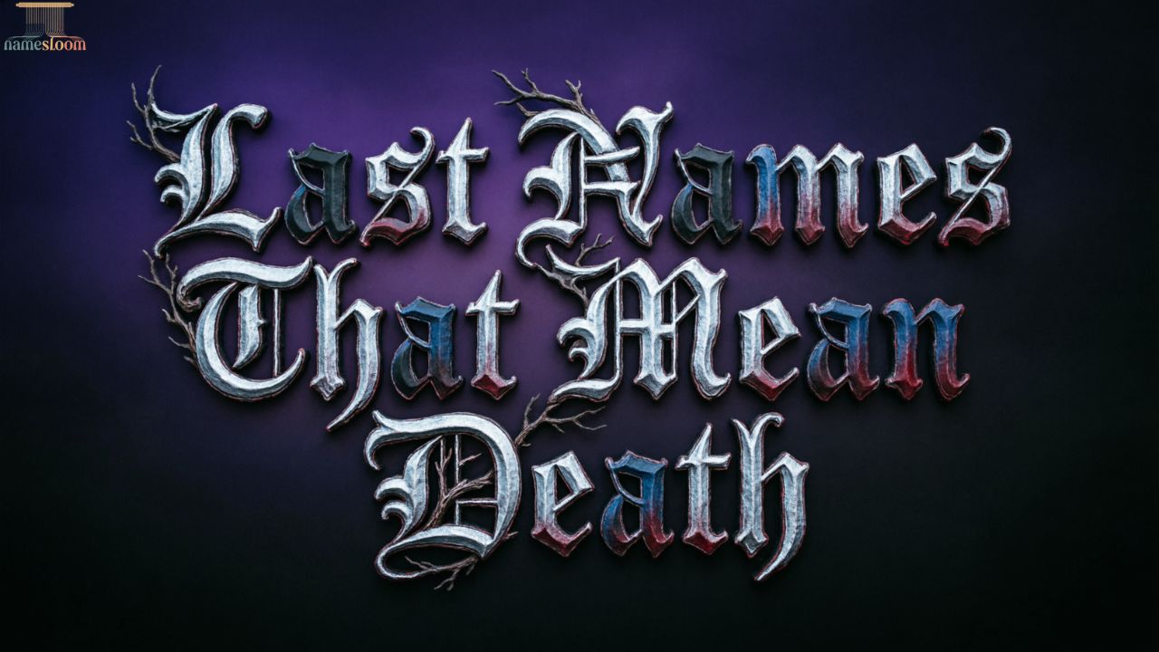 Last Names That Mean Death