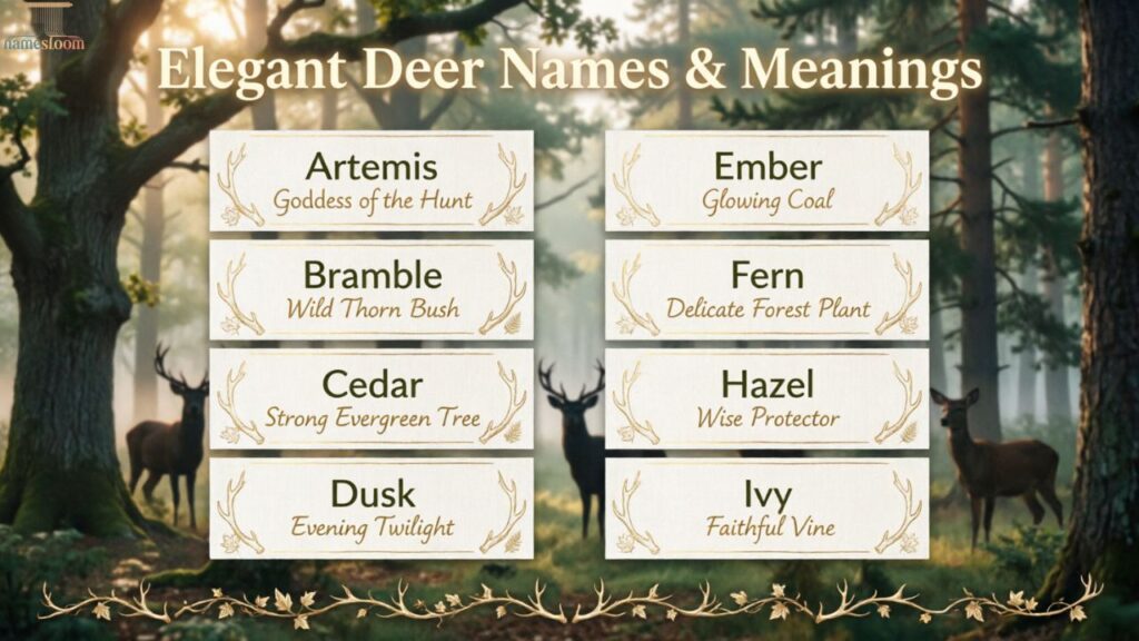 Unique Deer Names With Meanings