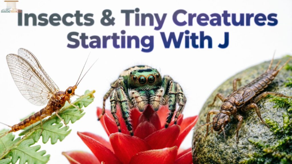 Insects & Tiny Creatures Starting With J