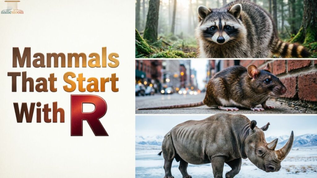 Mammals That Start With R