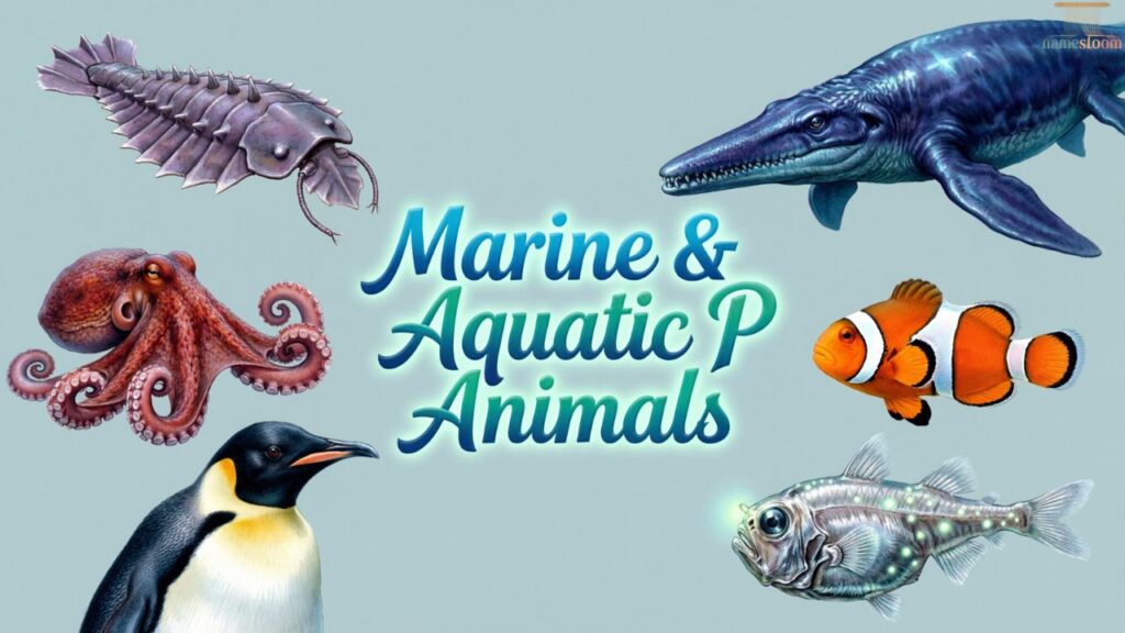 Marine & Aquatic P Animals