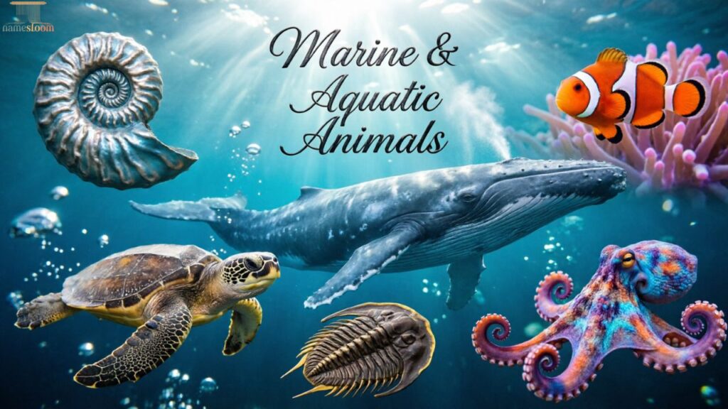 Marine & Aquatic T Animals